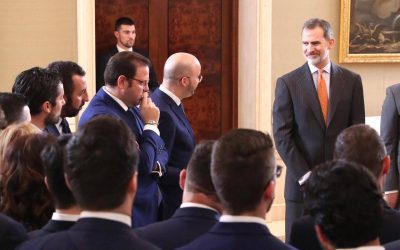 El Rey Felipe VI recibe en audiencia a la nueva directiva de CEAJE